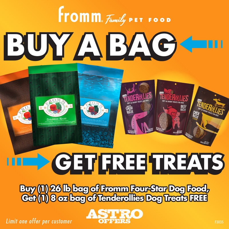 Fromm_dog_treat_sale